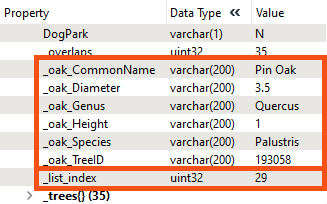 ListSearcher results